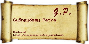 Gyöngyössy Petra névjegykártya